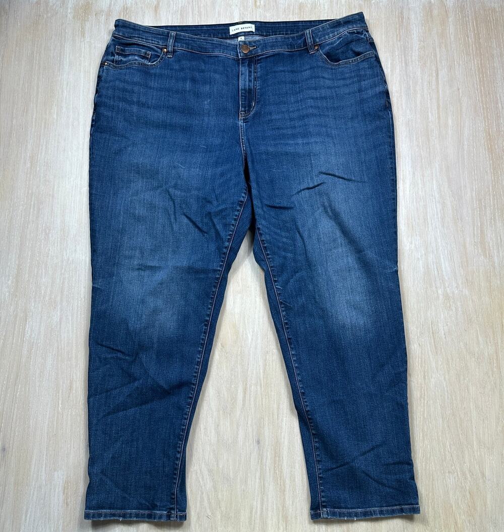 Lane Bryant Flex Magic Signature Fit Mid Rise Boyfriend Medium Wash Jeans 22